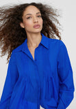 LS2415011-Medium-Blue-Long blouse with slits