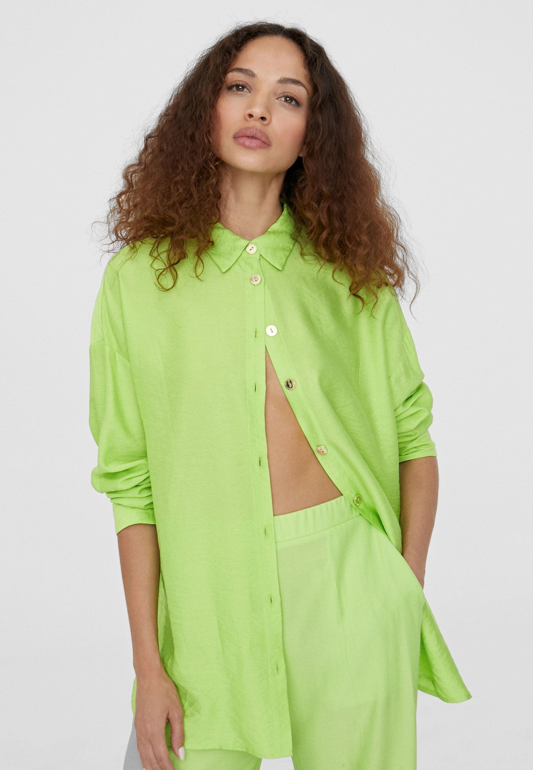 LS2415019-Lime-Basic long sleeve shirt