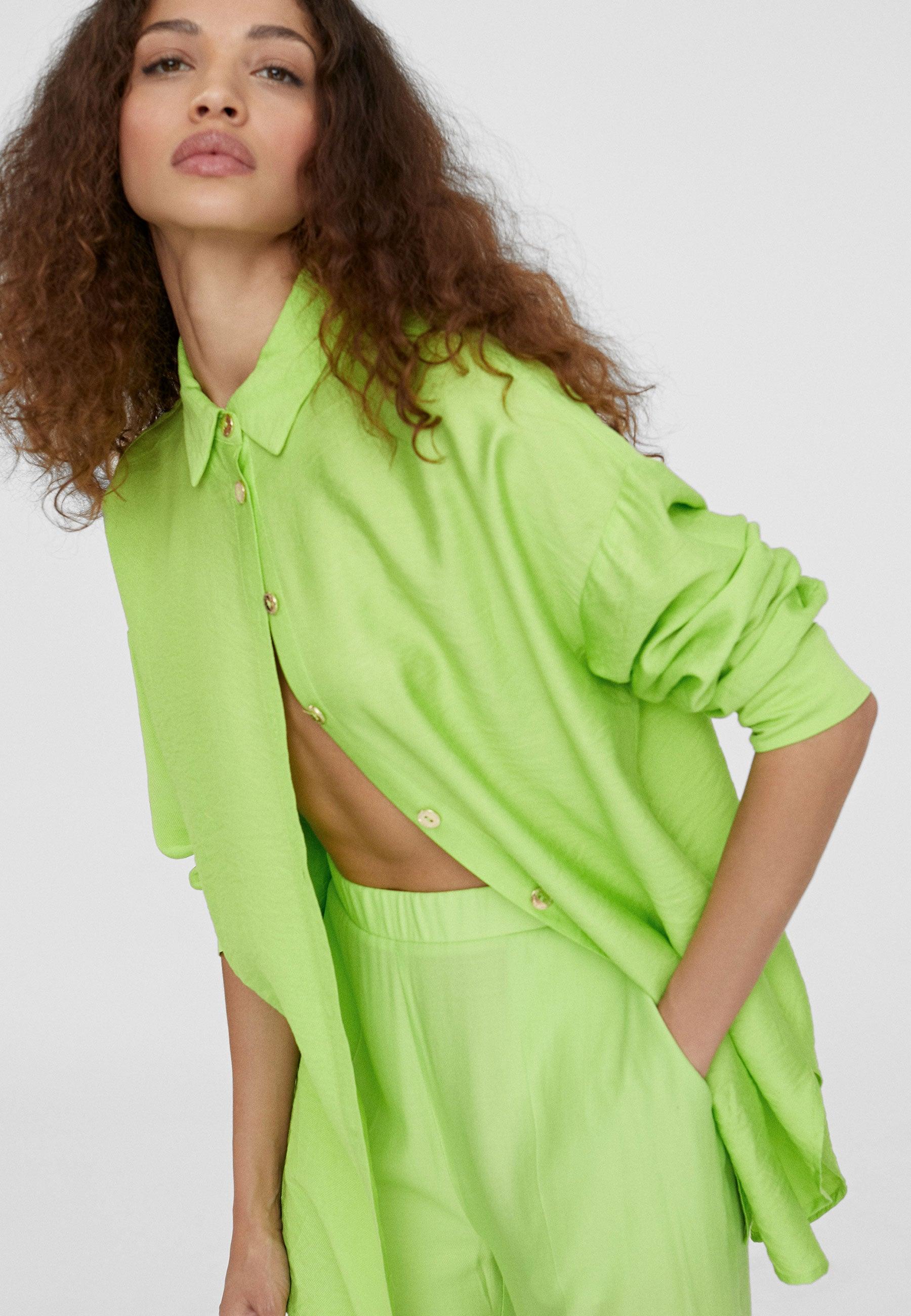 LS2415019-Lime-Basic long sleeve shirt