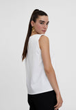 LS2415026-White-T-shirt with shoulder pads and rhinestones