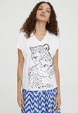 LS2415027-White-T-shirt with positioned tiger