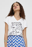 LS2415027-White-T-shirt with positioned tiger