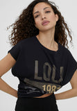 LS2415041-Black-T-shirt with front detail