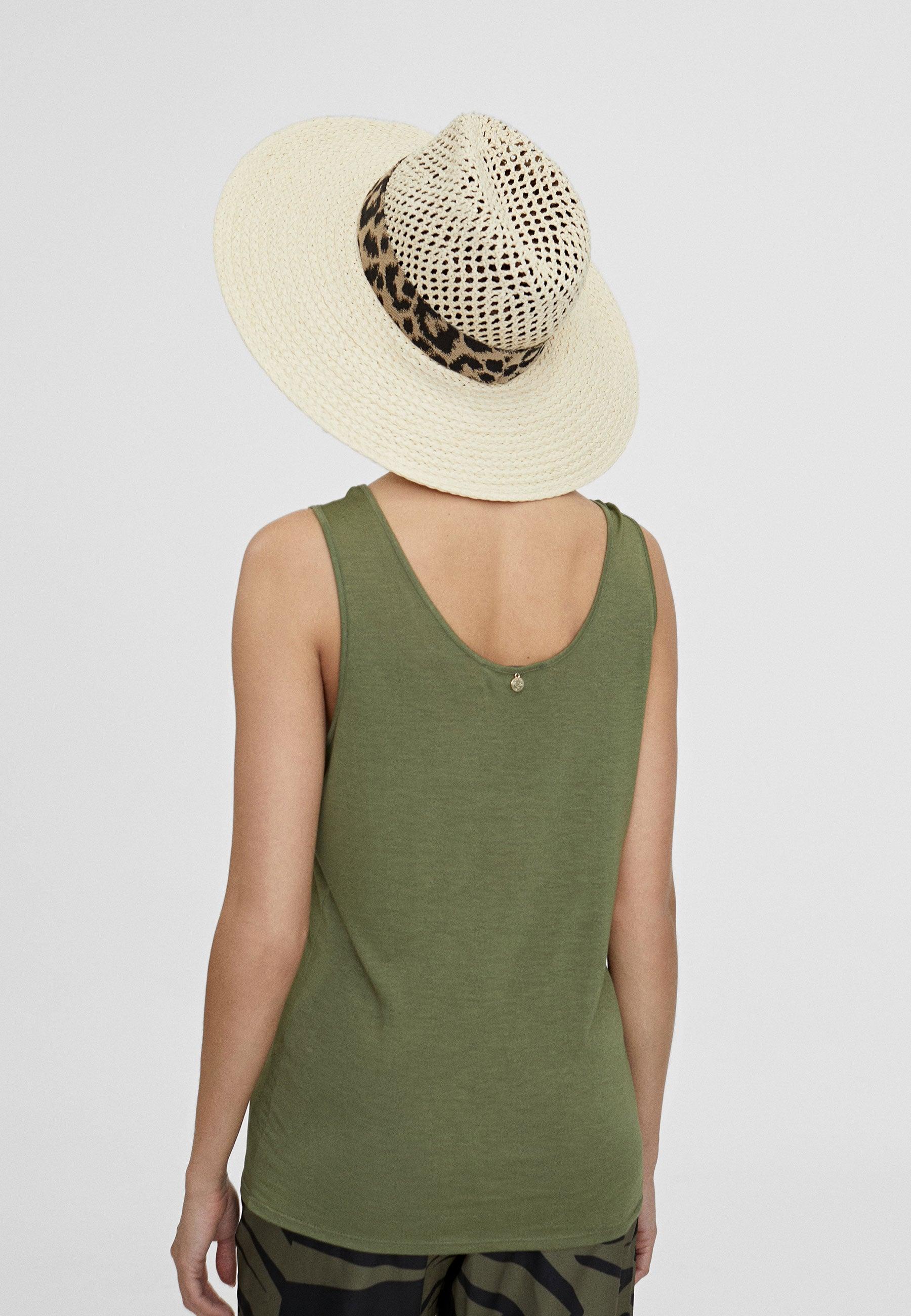 LS2415049-Khaki-Monochrome tank top