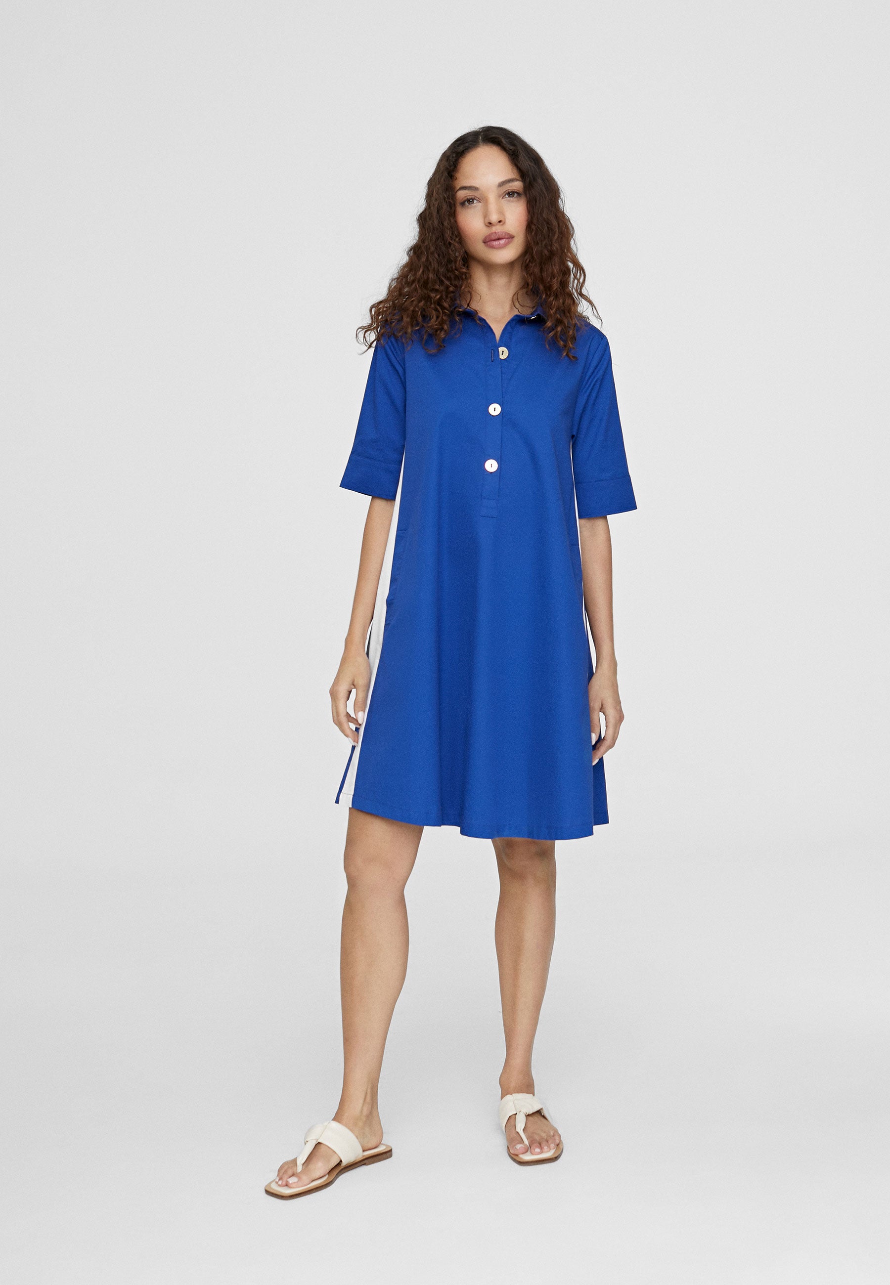 LS2416012-Electric-Blue-Contrast pipping short dress