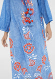 LS2416028-Electric-Blue-Long embroidered caftan