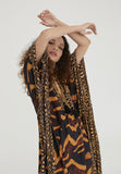 LS2416040-Black-Brown-Long animal print caftan