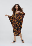 LS2416052-Black-Brown-Zebra print kimono