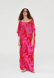 LS2416065-Red-Pink-Long printed caftan