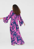 LS2416076-Blue-Pink-Japanese sleeve long dress