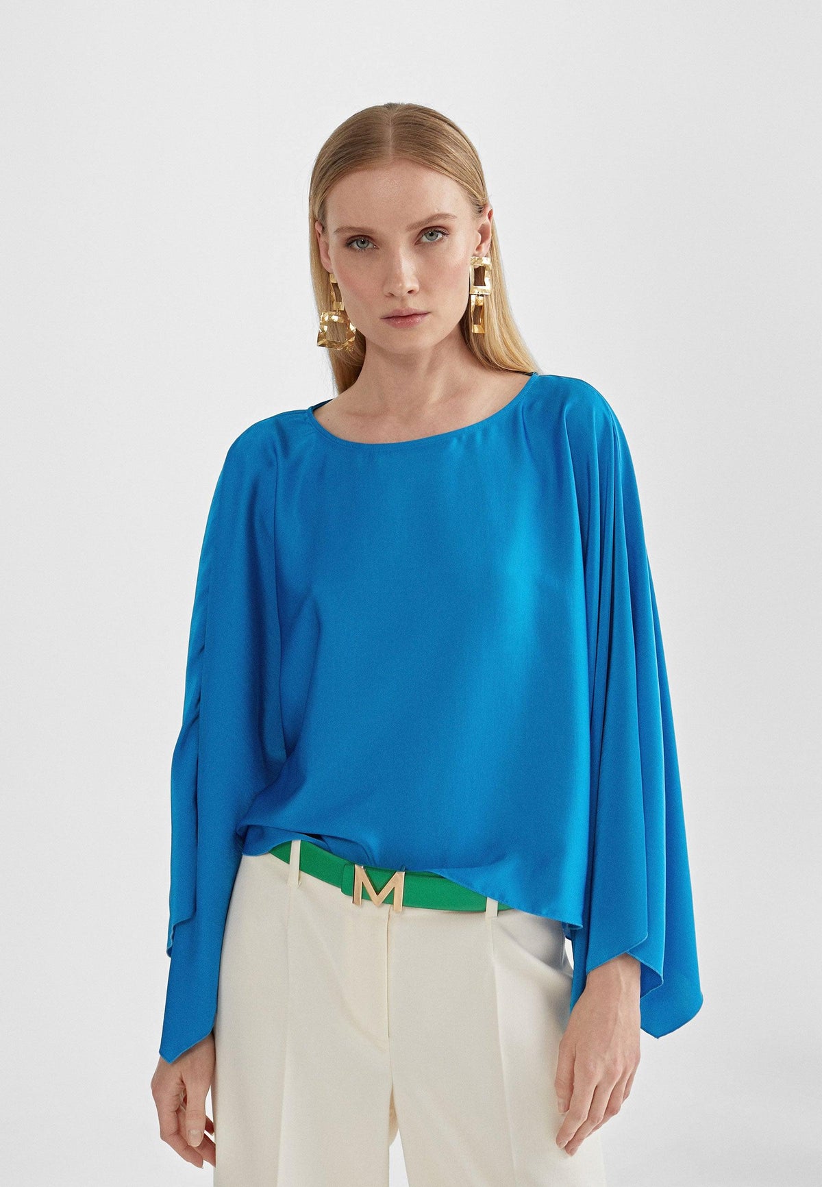 MS2401001-Electric-Blue-Blouse-style cape