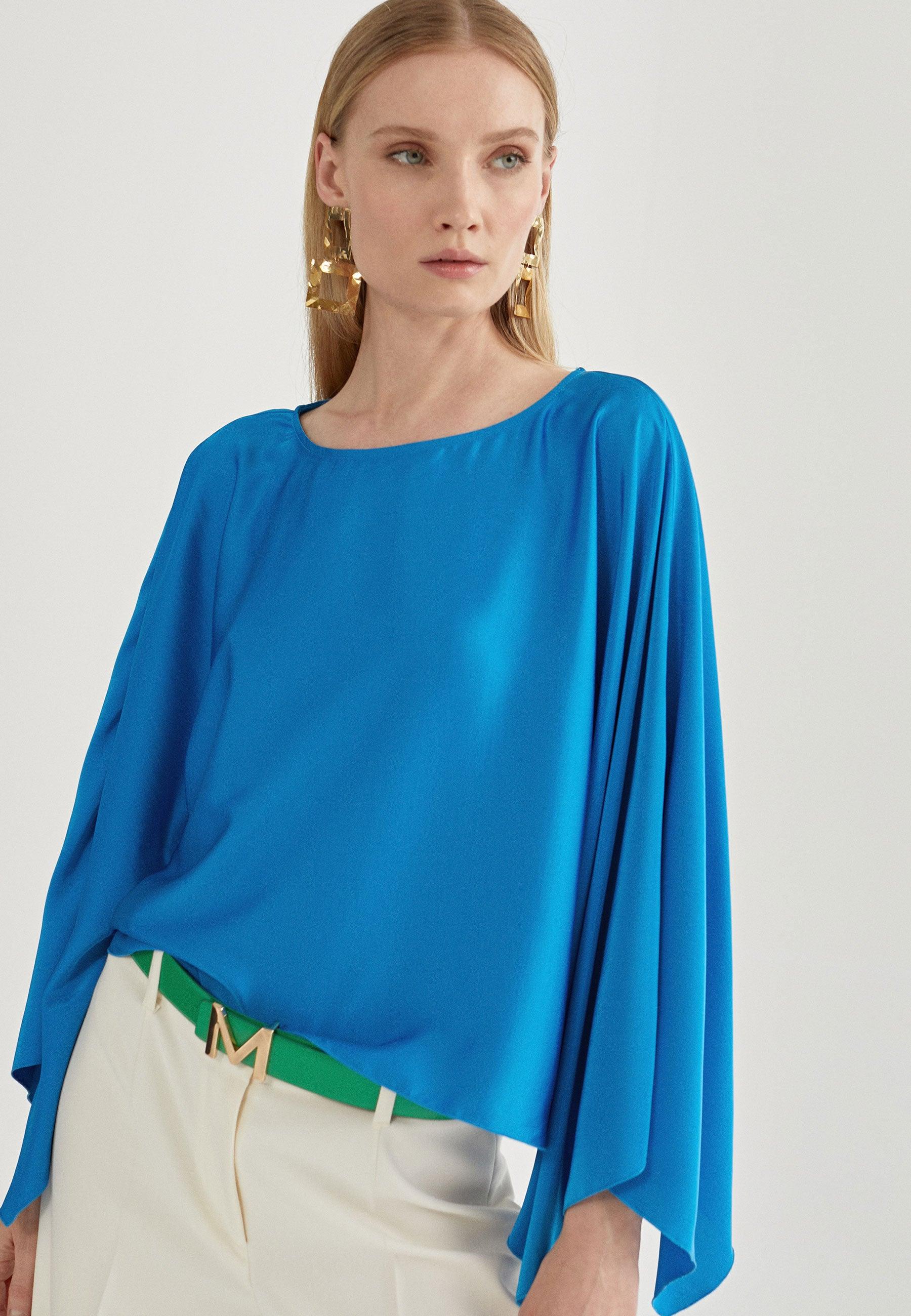 MS2401001-Electric-Blue-Blouse-style cape