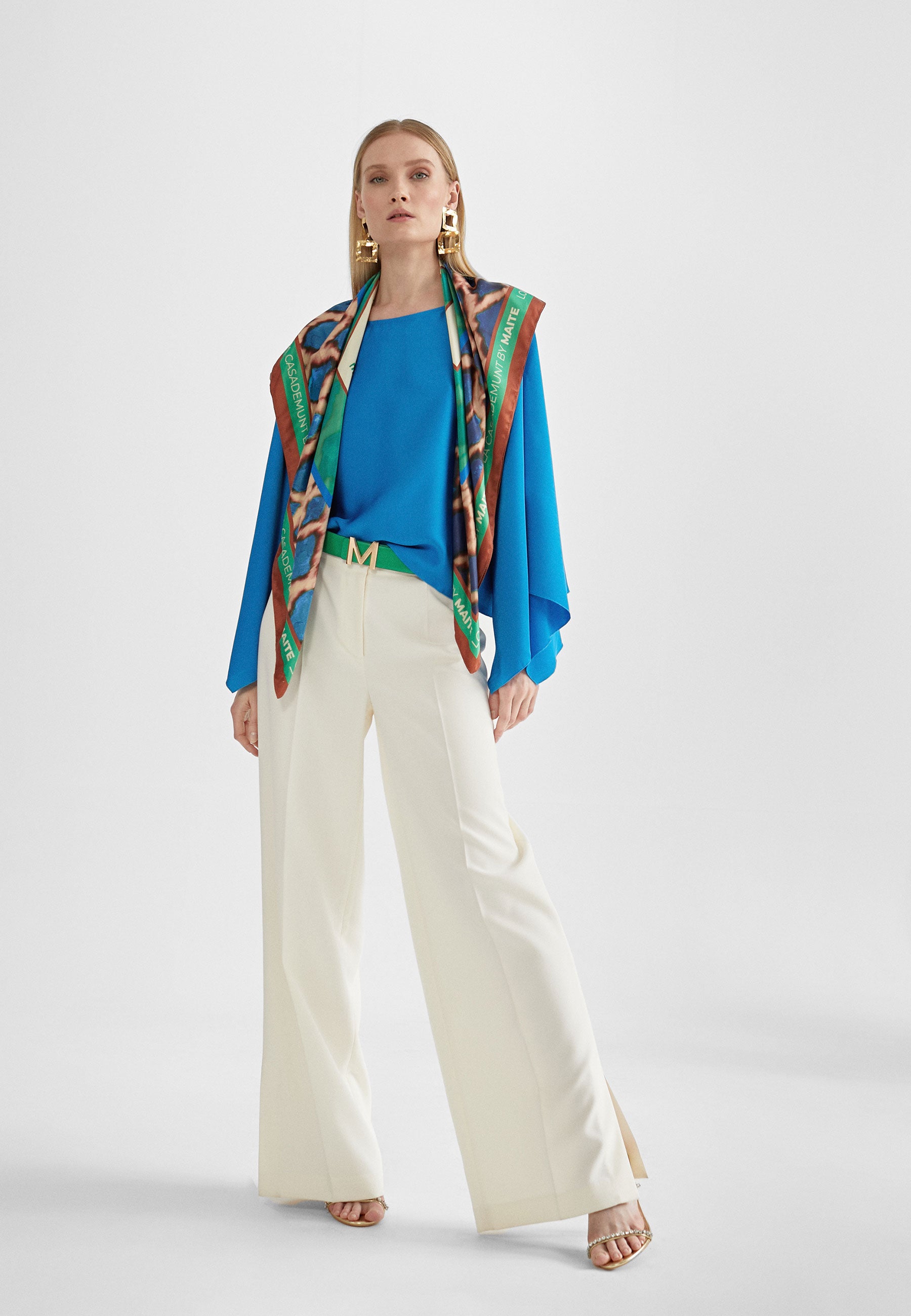 MS2401001-Electric-Blue-Blouse-style cape