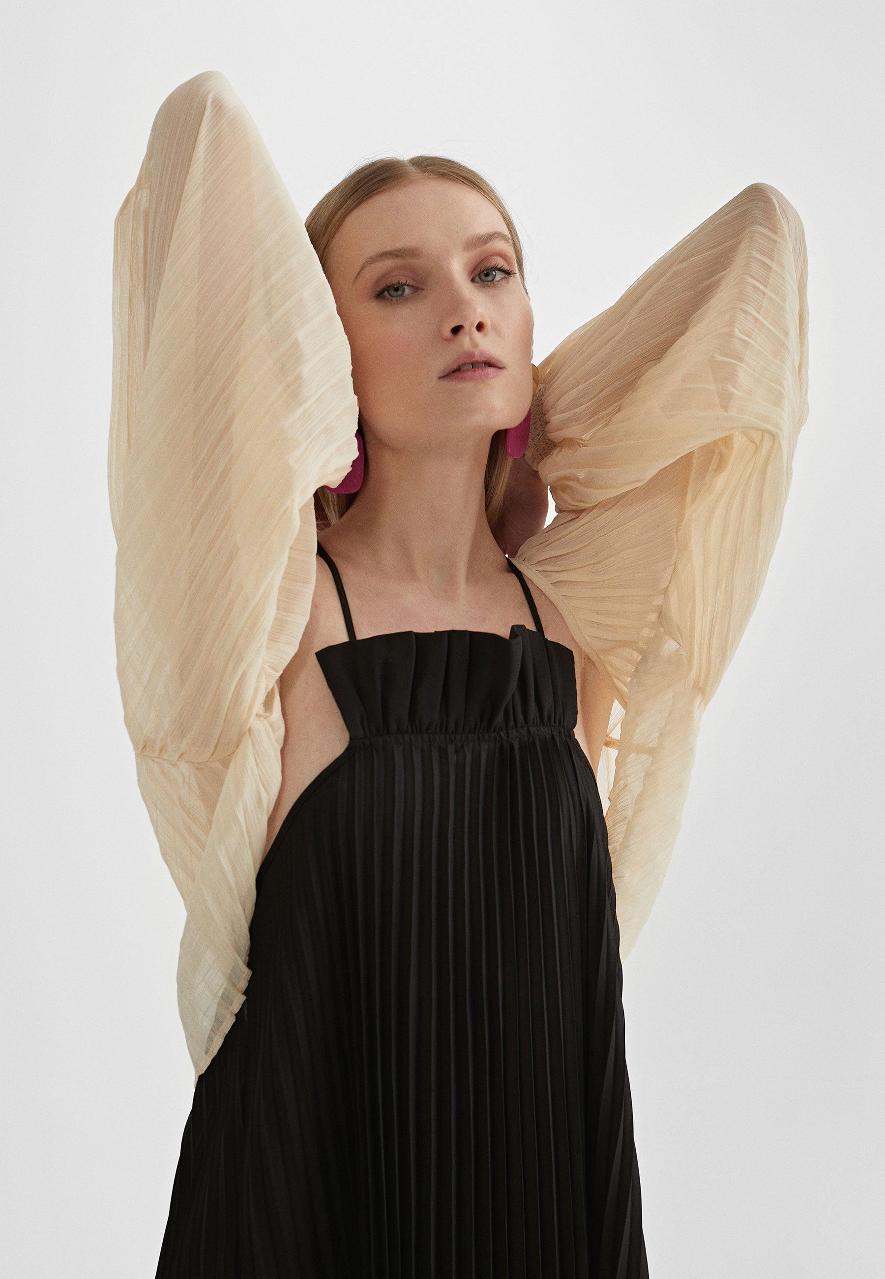 MS2402001-Ecru-Pleated bolero