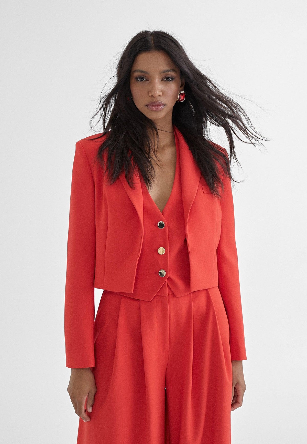 MS2402005-Red-Cropped blazer