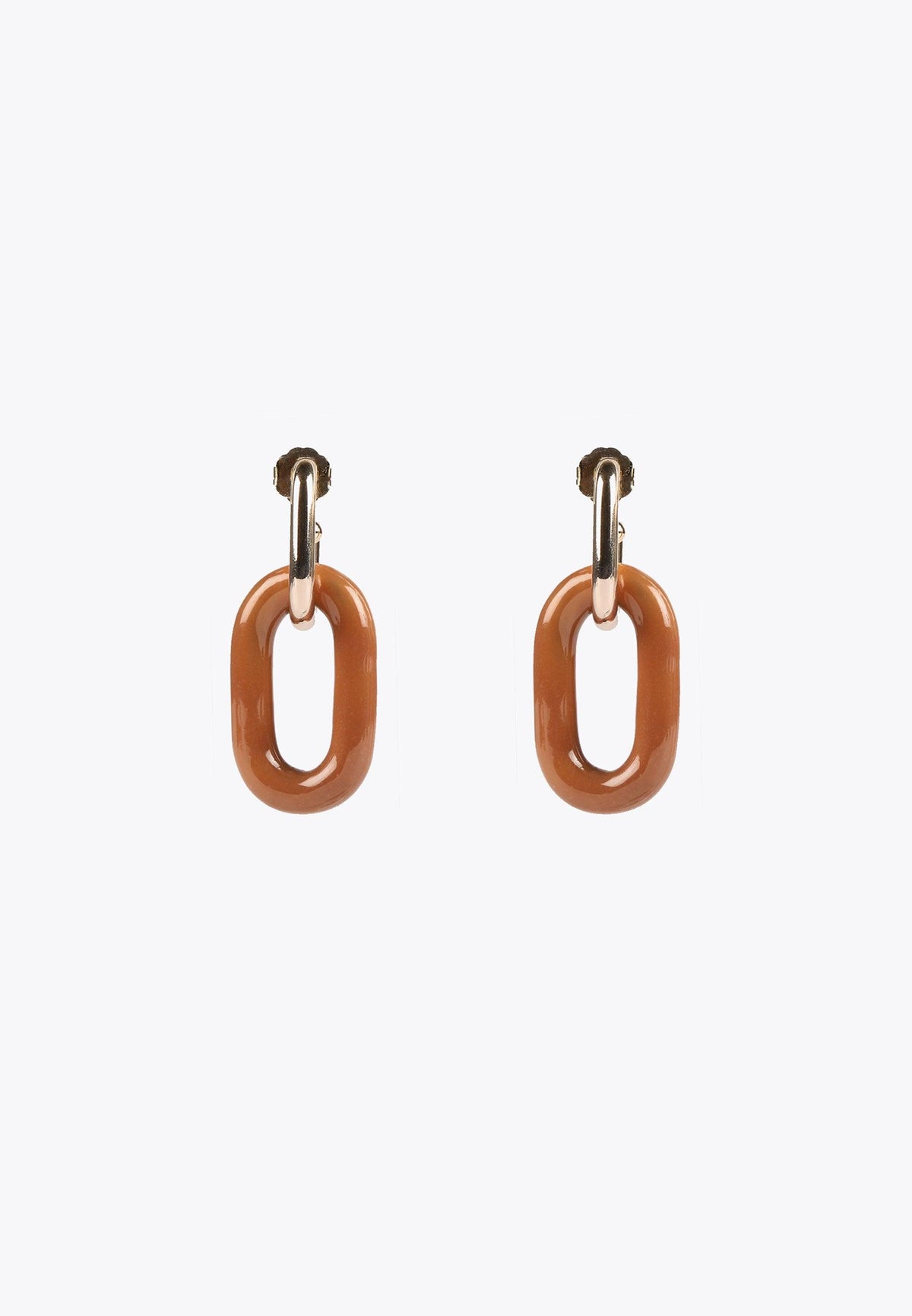 MS2403001-Brown-Two-piece earrings