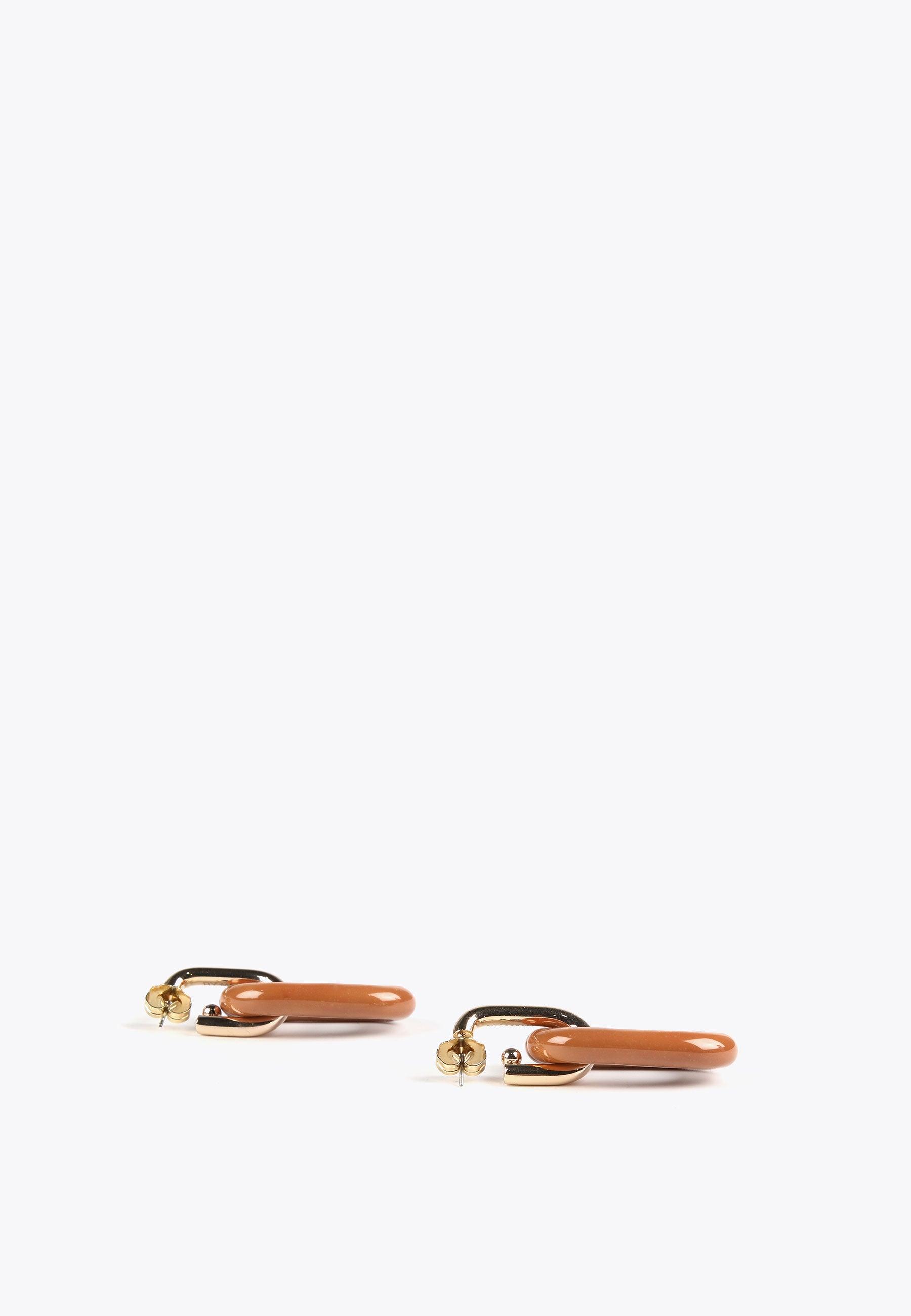 MS2403001-Brown-Two-piece earrings