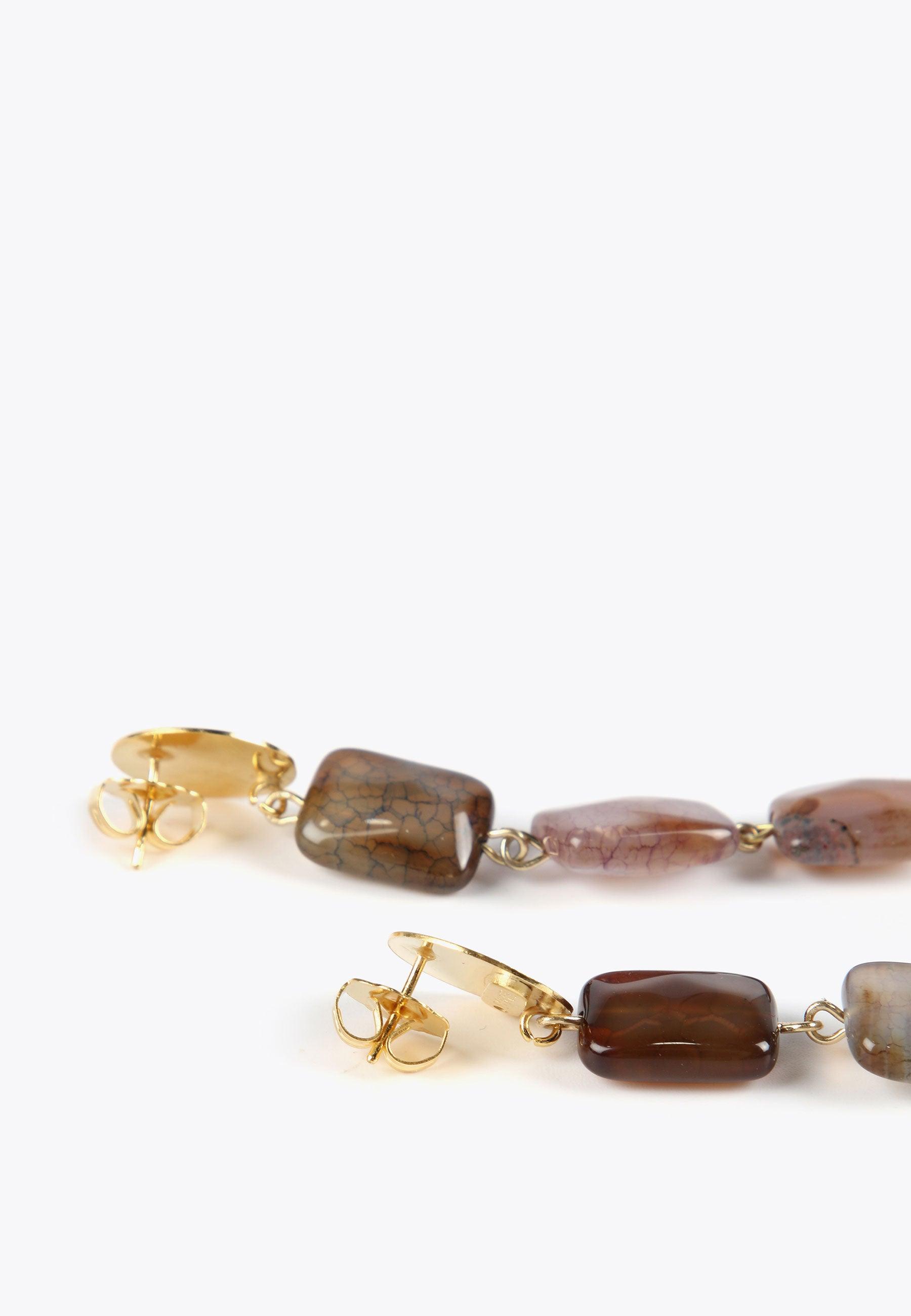 MS2403003-Brown-Natural stone earrings