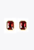 MS2403011-Red-Octagonal earrings