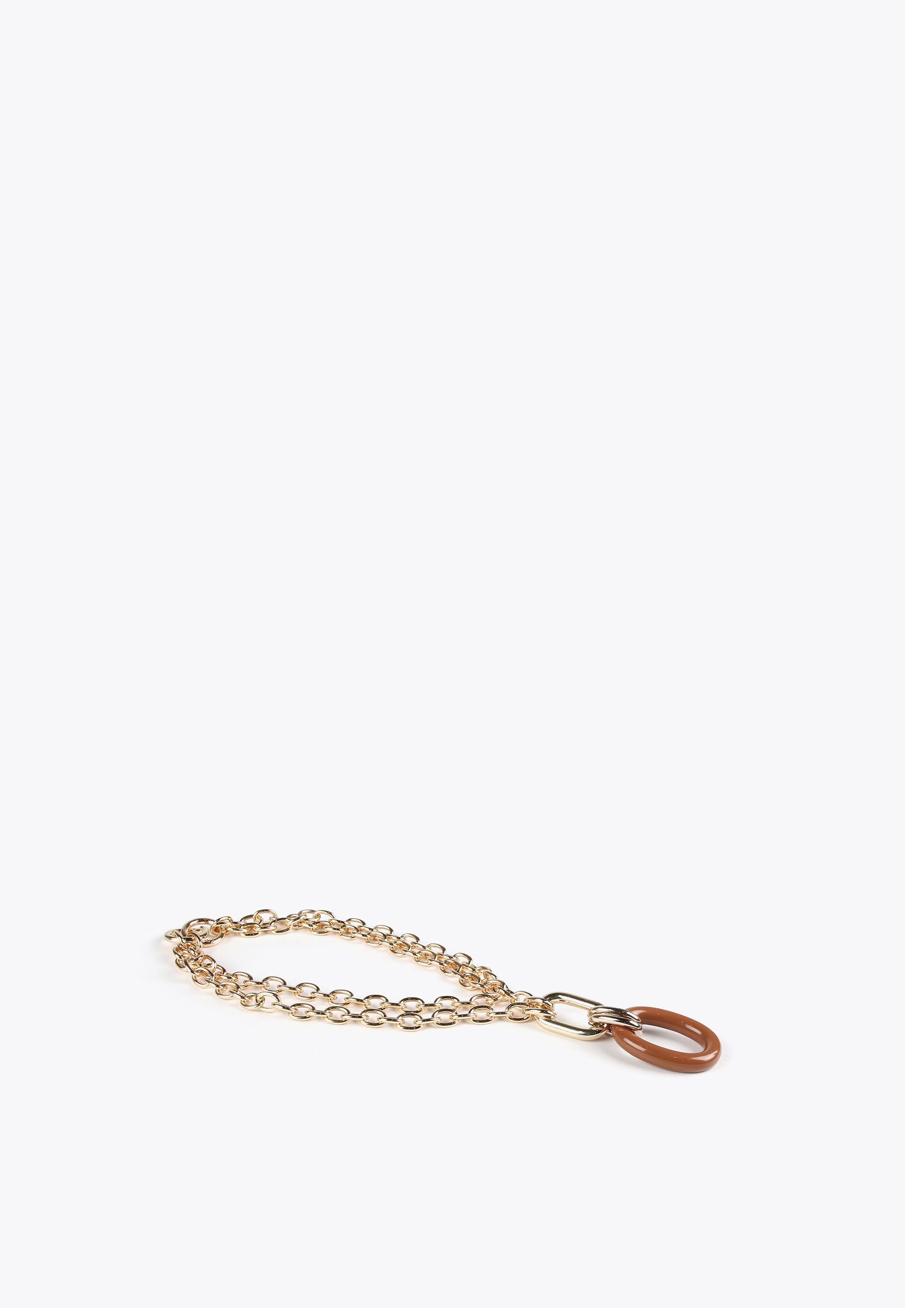 MS2403012-Brown-Double-chain and pendant necklace