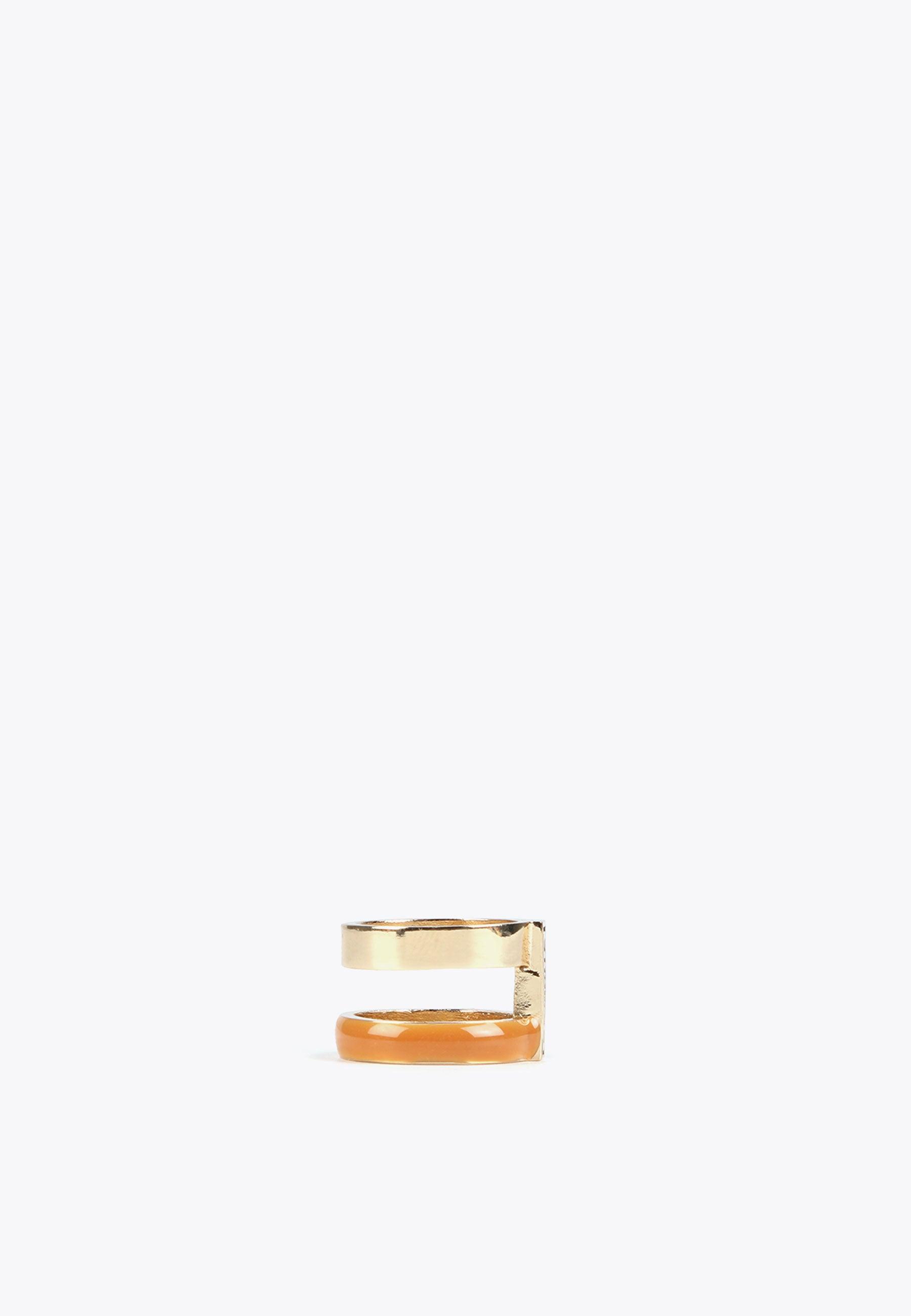 MS2403017-Brown-Double hoop ring