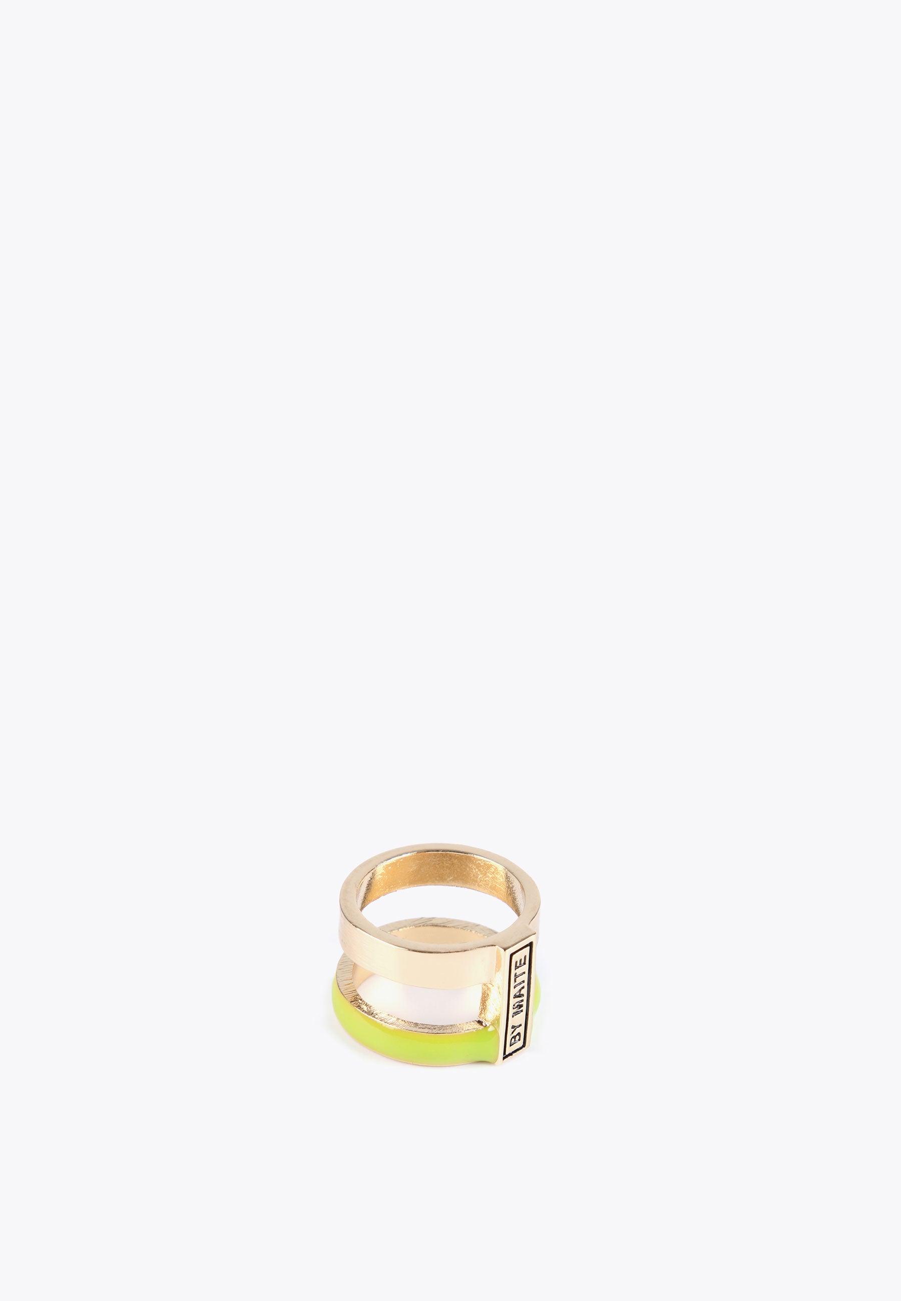 MS2403017-Lime-Double hoop ring