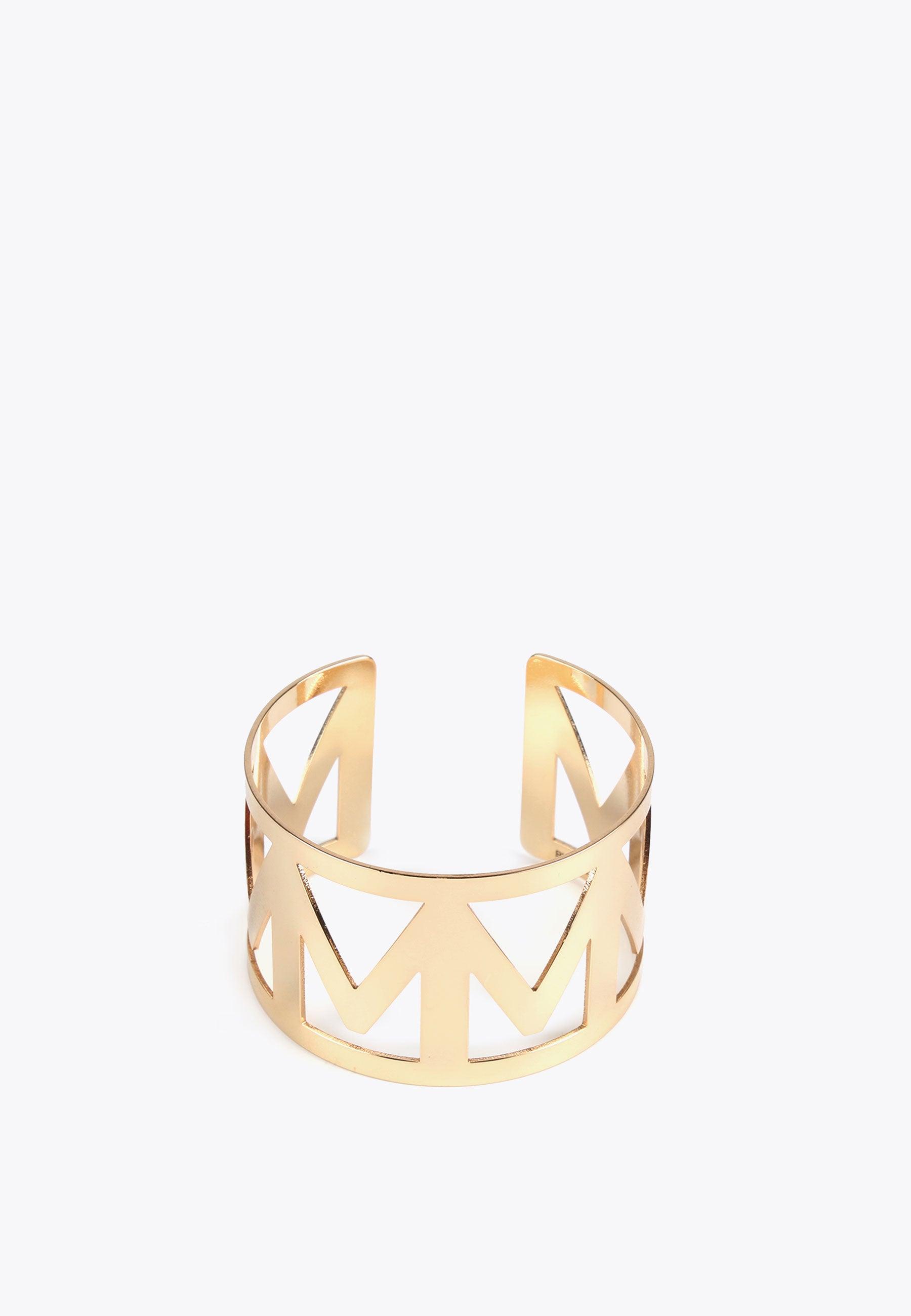 MS2403021-Gold-Maxi letter M bracelet