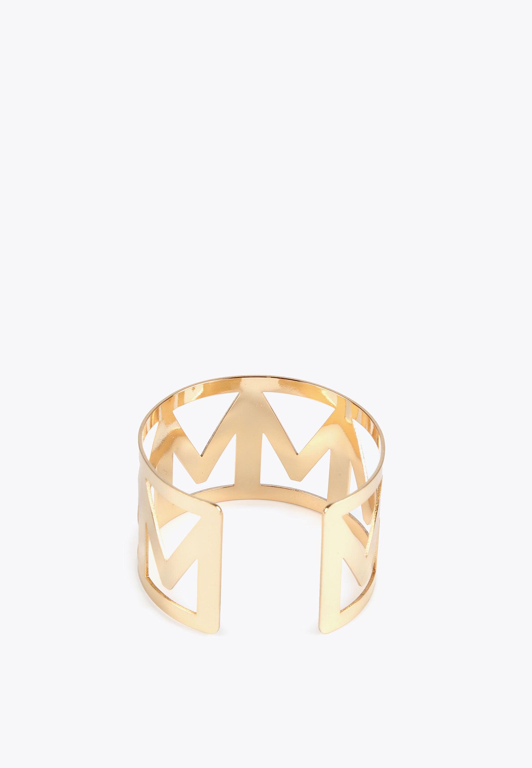 MS2403021-Gold-Maxi letter M bracelet