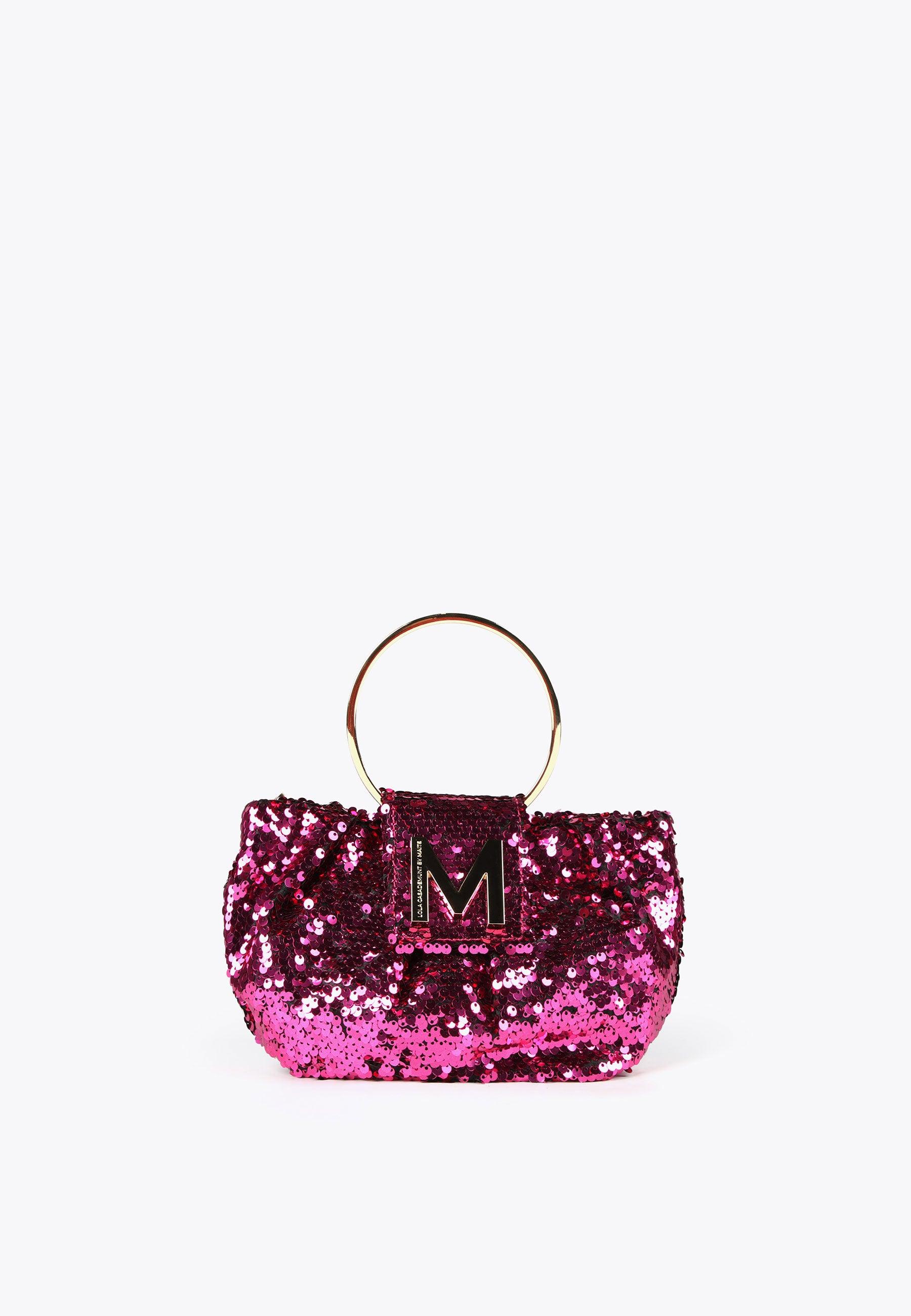 MS2404001-Fuchsia-Sequinned evening bag