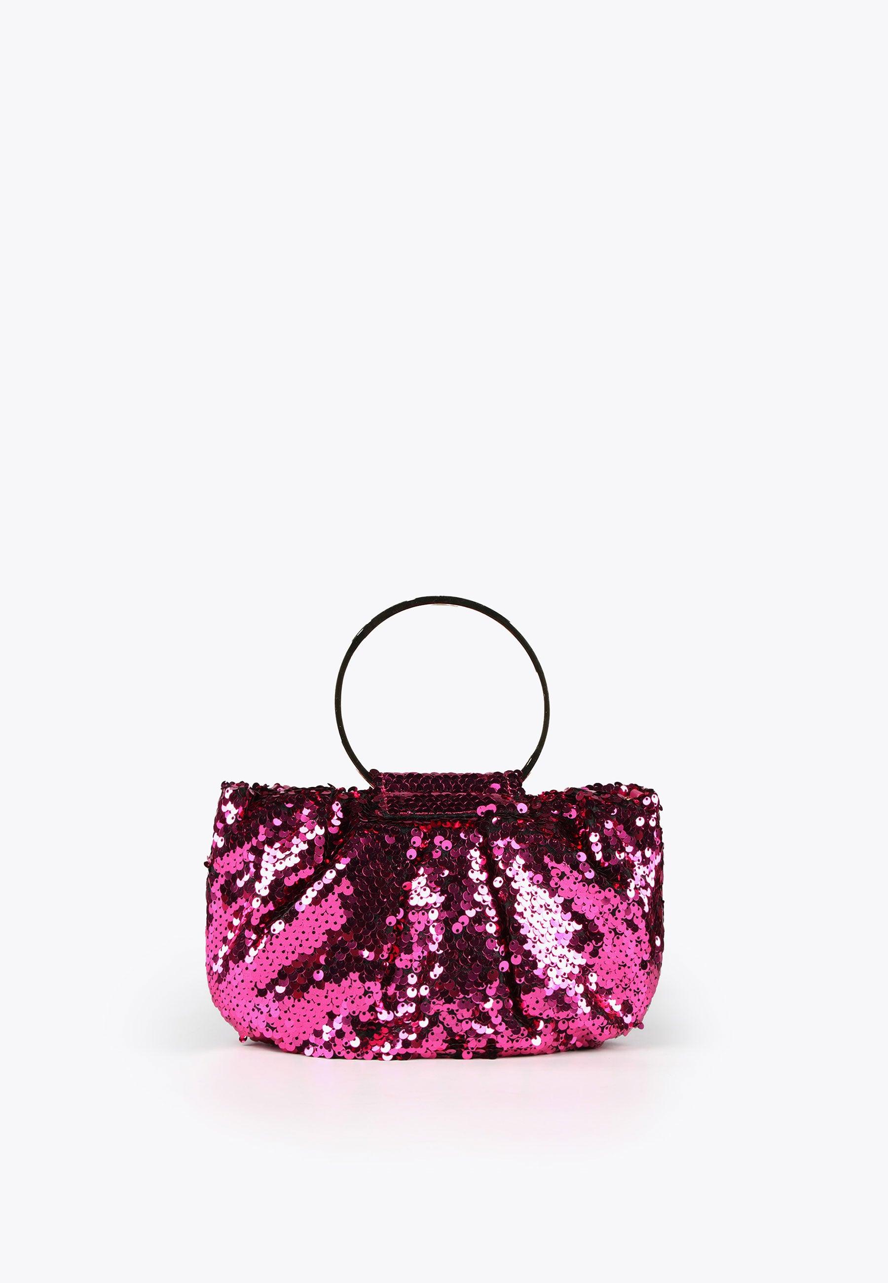 MS2404001-Fuchsia-Sequinned evening bag