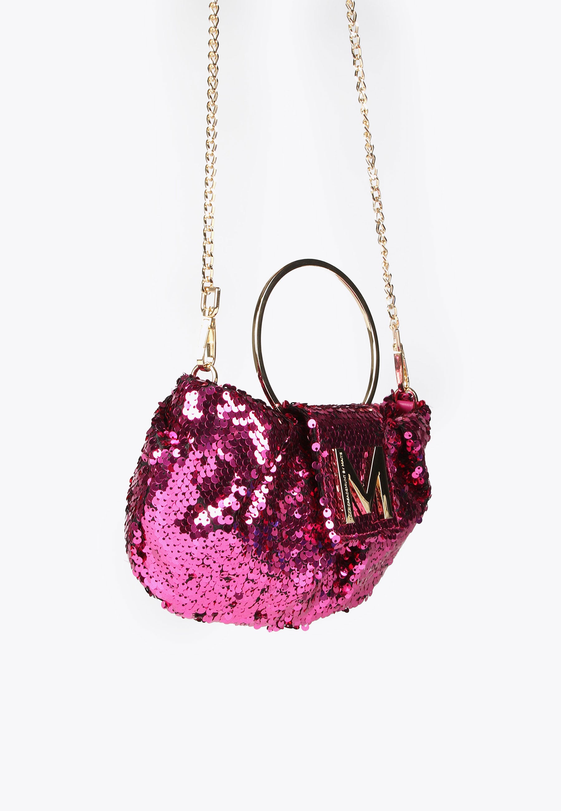 MS2404001-Fuchsia-Sequinned evening bag