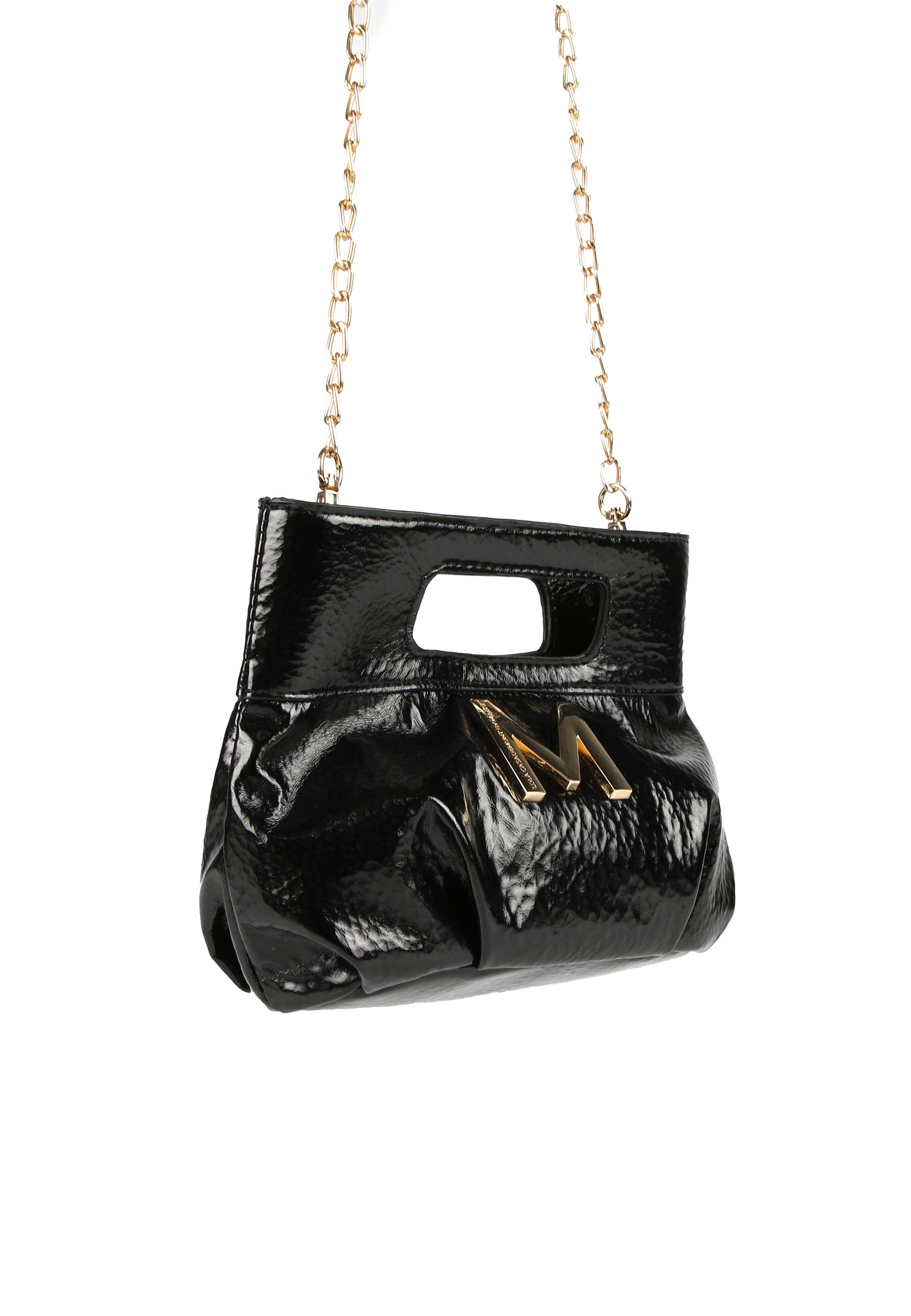 MS2404007-Black-Gathered handbag