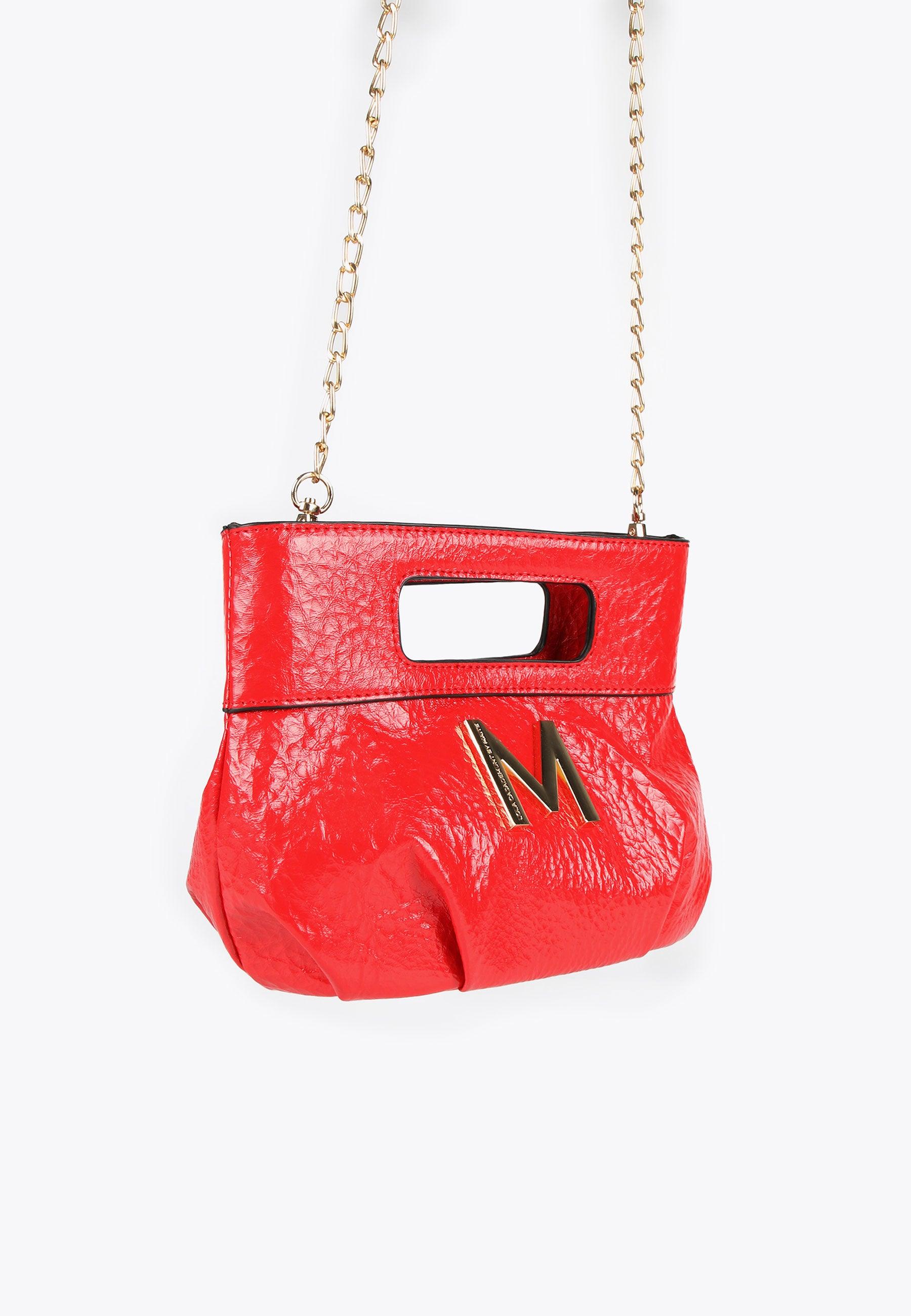 MS2404007-Red-Gathered handbag