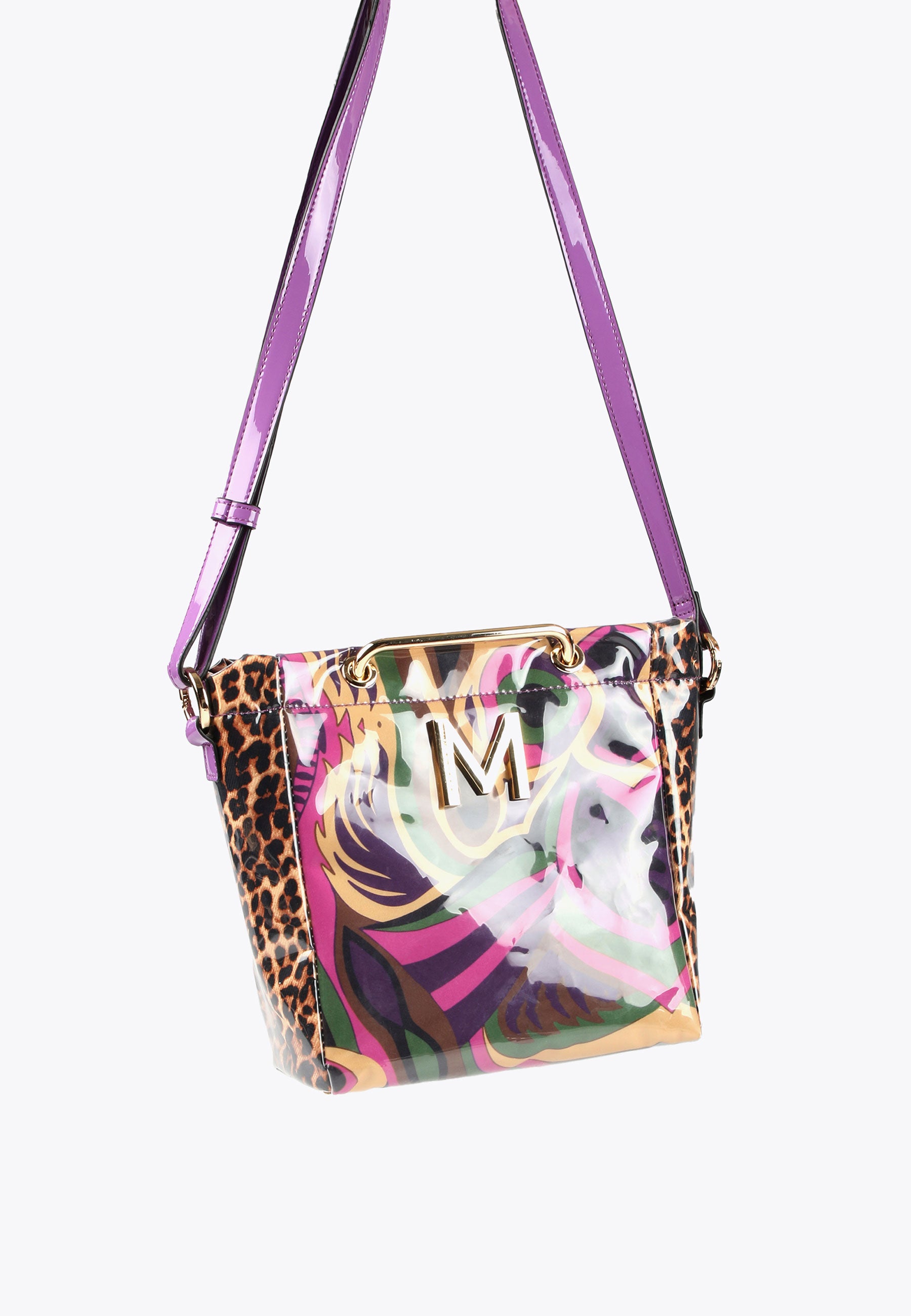 MS2404010-Lilac-Black-Paisley print crossbody bag