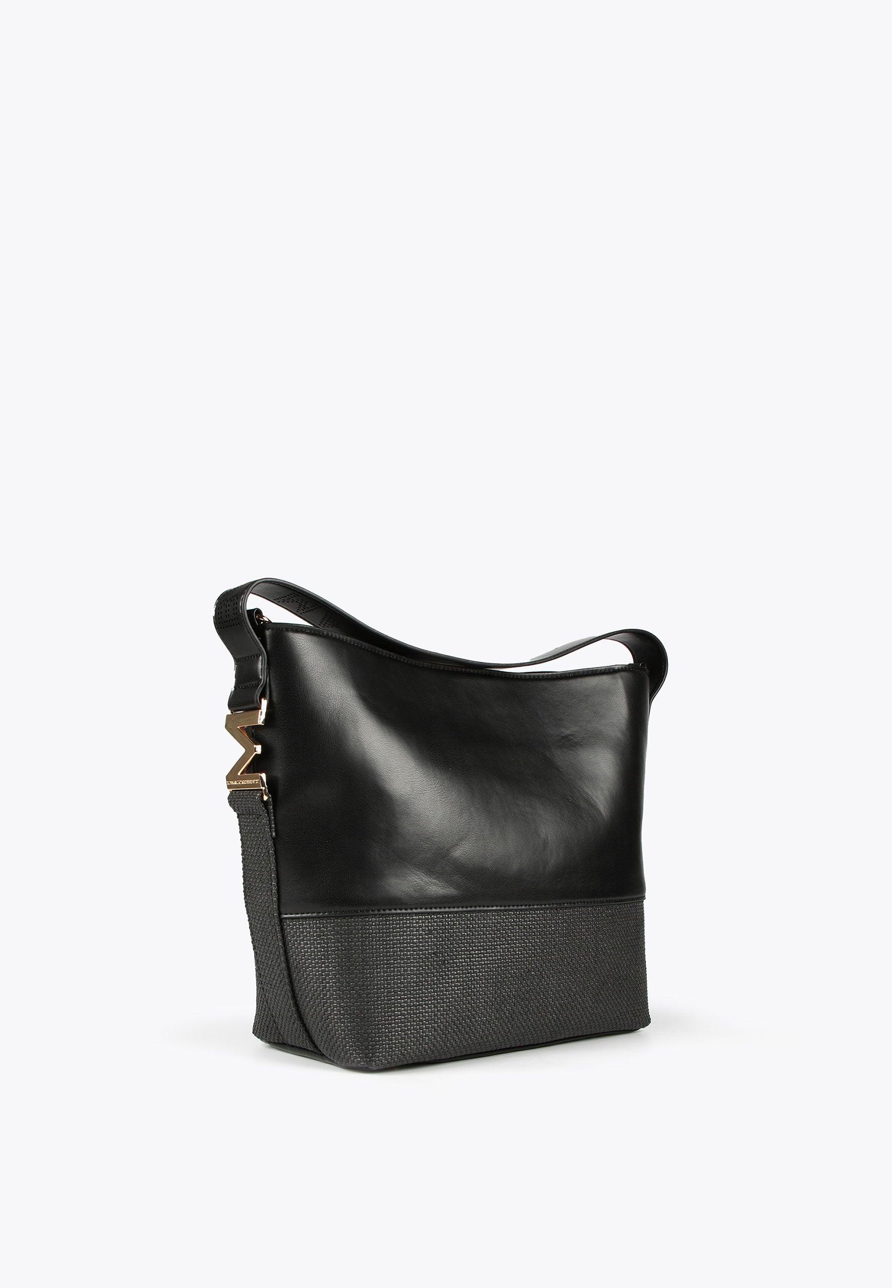 MS2404013-Black-Crossbody bag in contrasting materials