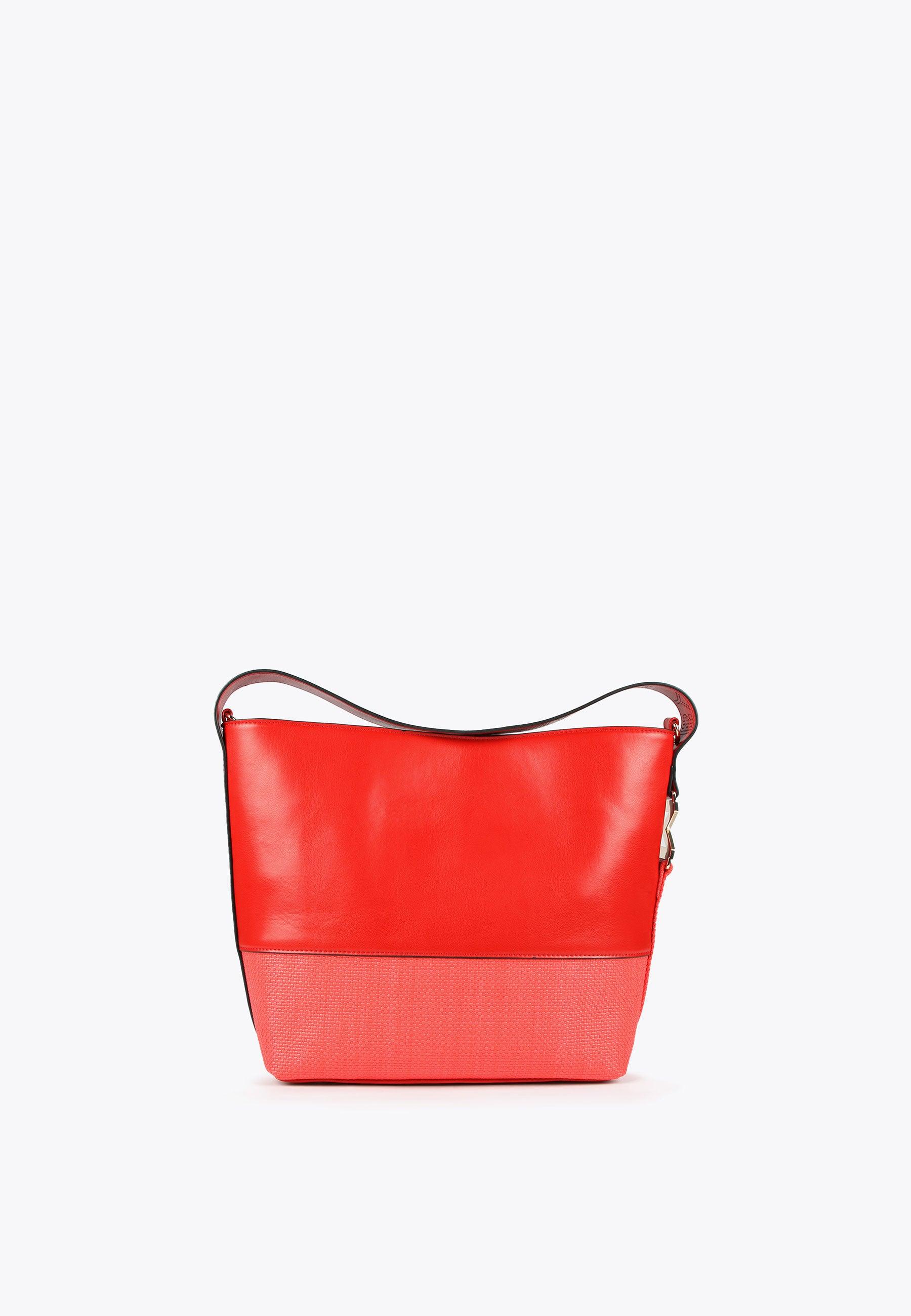 MS2404013-Red-Crossbody bag in contrasting materials