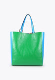 MS2404015-Green-Two-tone tote bag