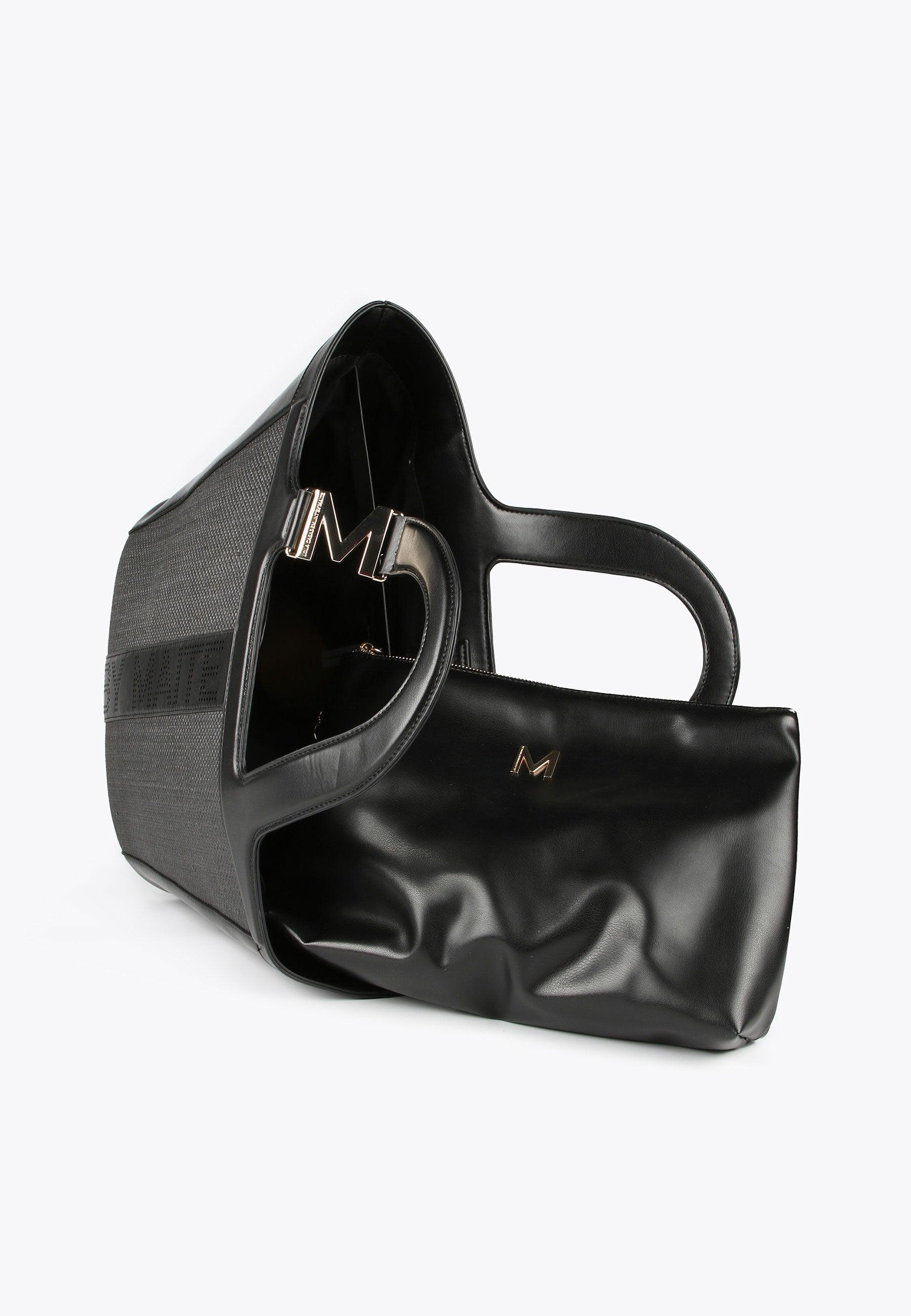 MS2404016-Black-Basket-style tote bag