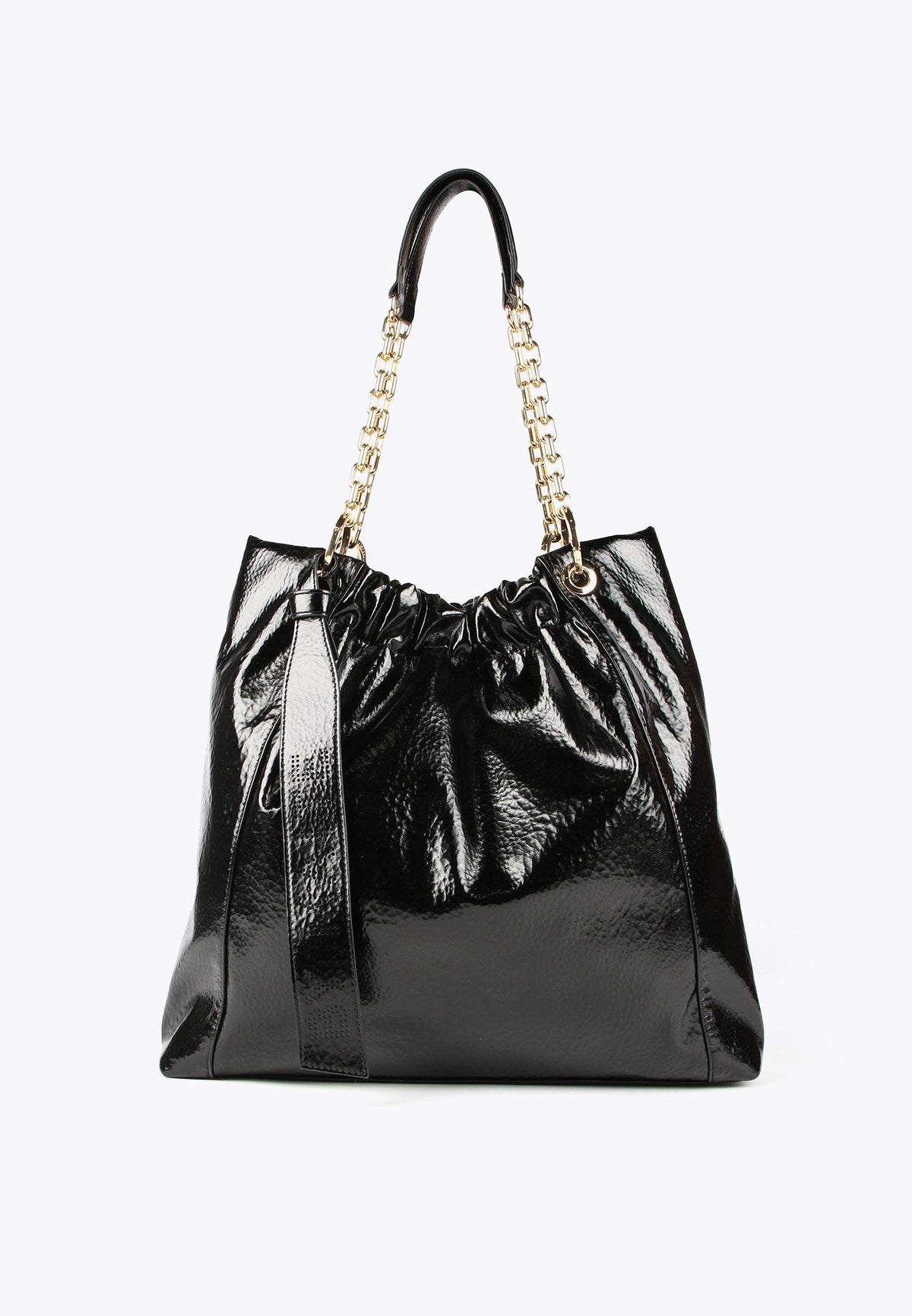 MS2404020-Black-Shiny tote bag