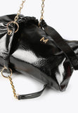 MS2404020-Black-Shiny tote bag