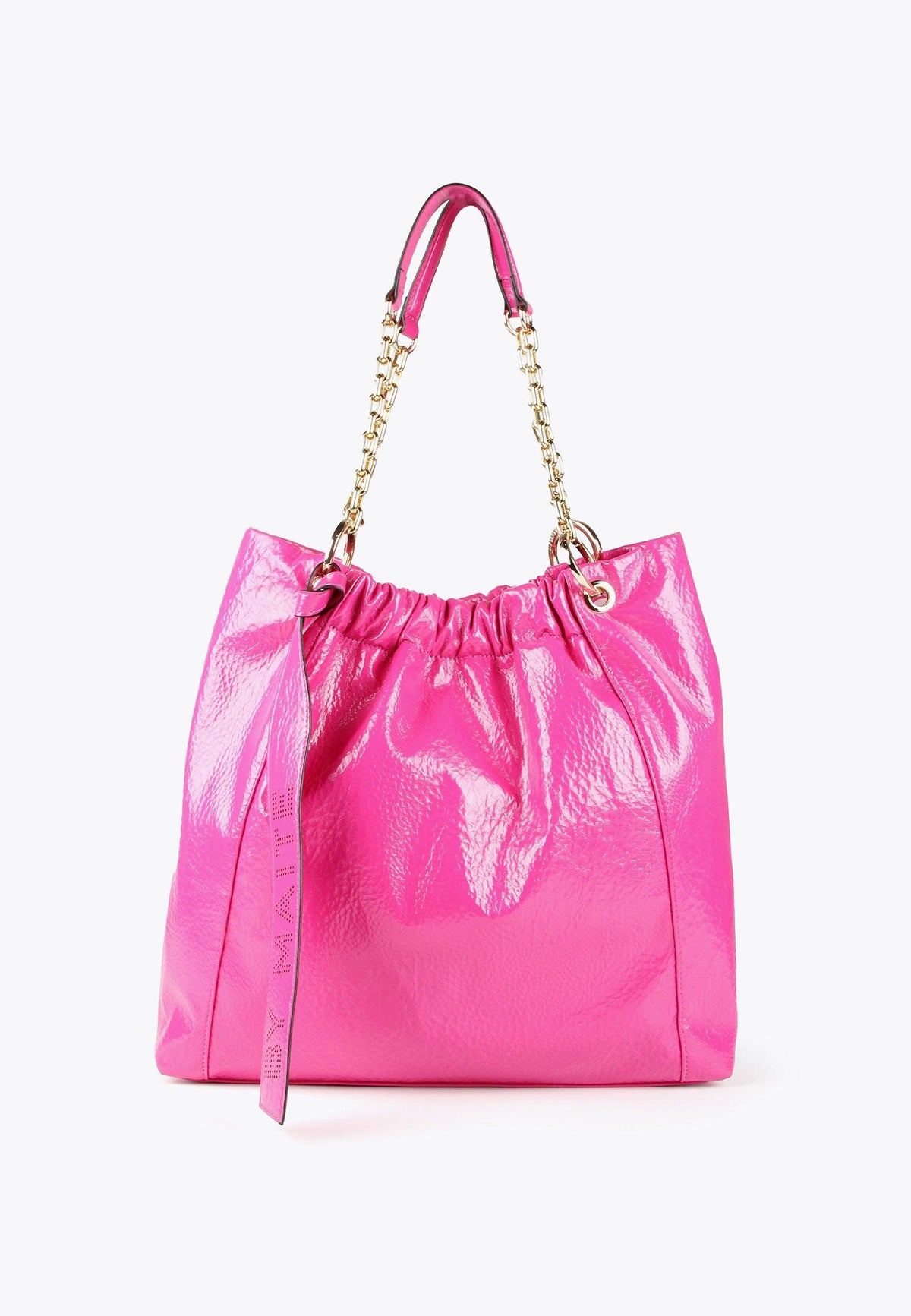 MS2404020-Fuchsia-Shiny tote bag