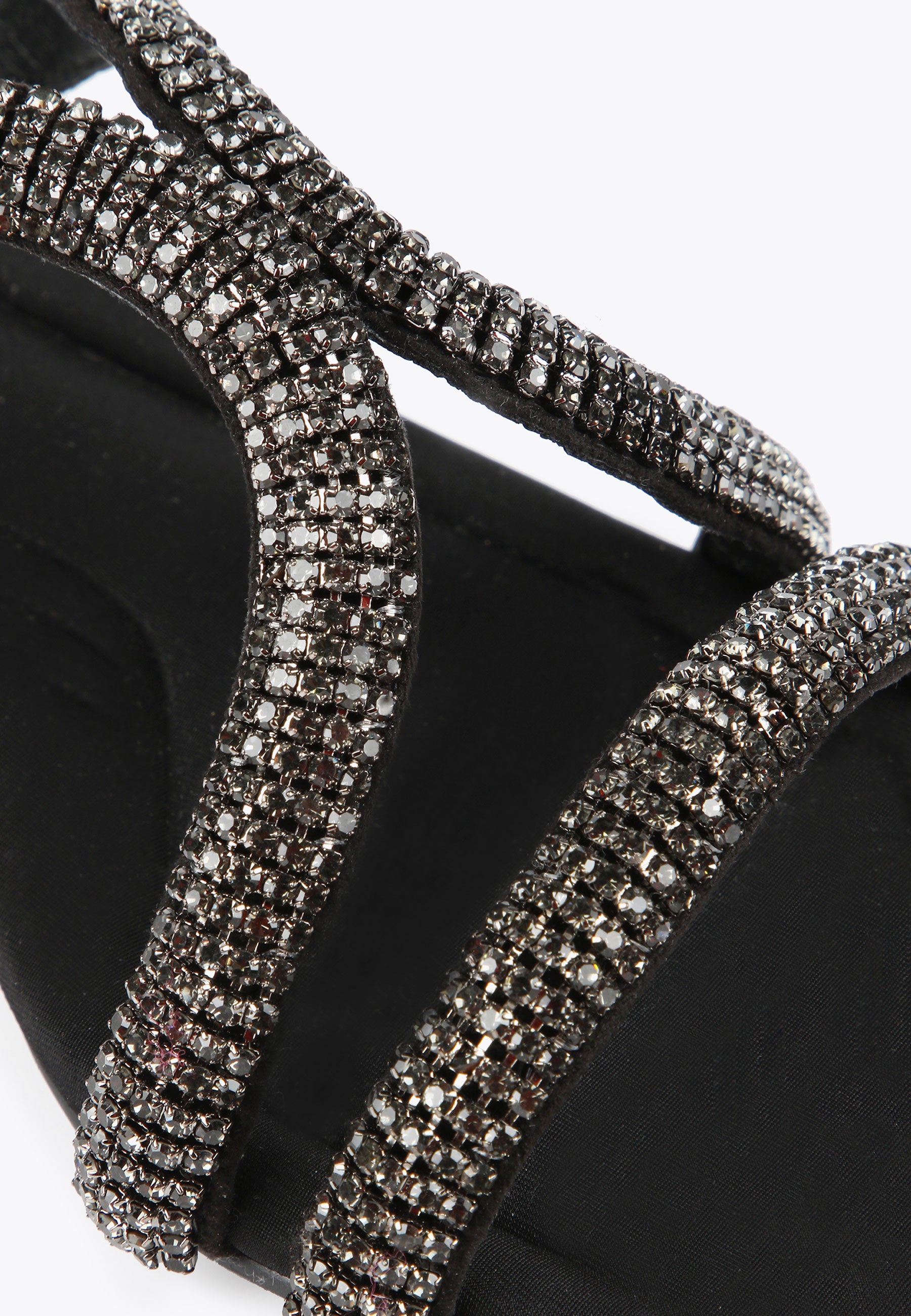 MS2405001-Black-Flat sandals with rhinestones