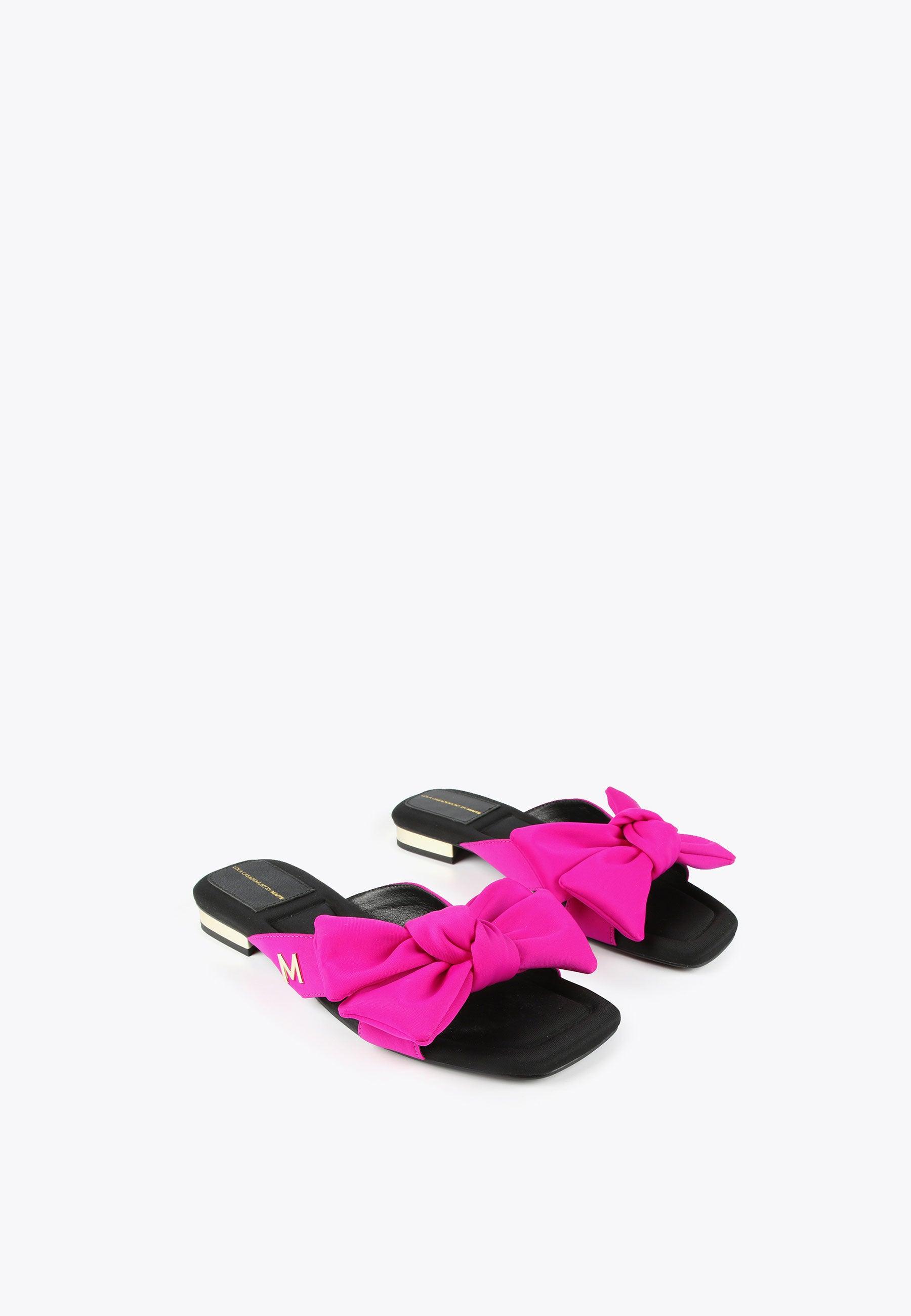 MS2405005-Lilac-Flat sandals with bow