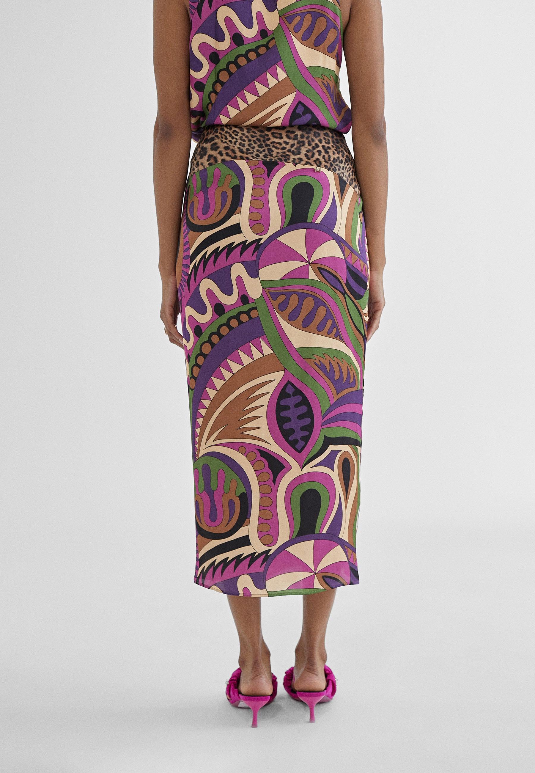 MS2408004-Lilac-Black-Printed pareo skirt