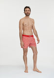 MS2410013-Black-Red-Men's multi logo swimsuit