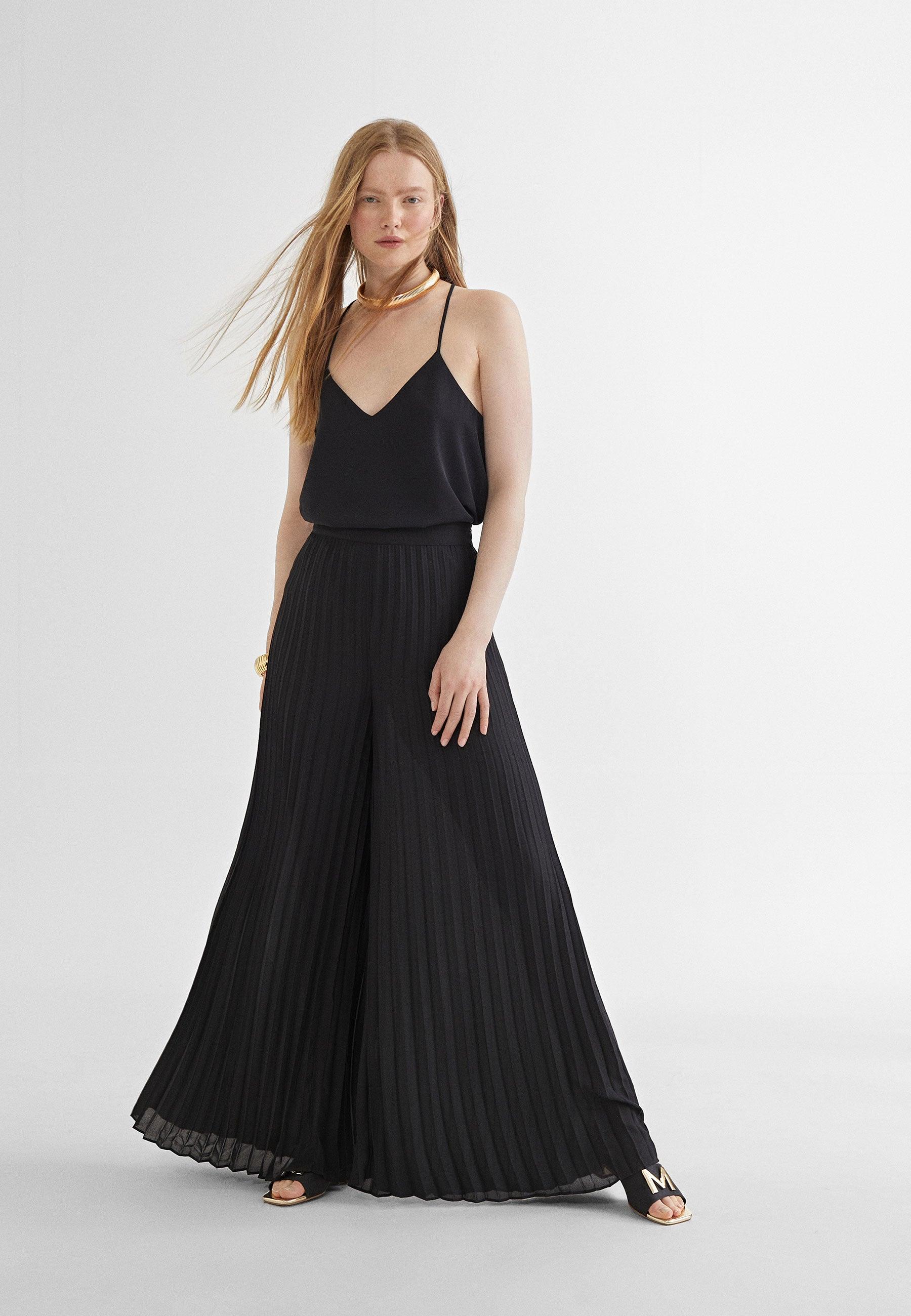 MS2414004-Black-Pleated trousers