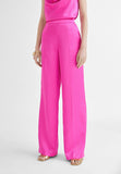 MS2414006-Fuchsia-Straight satin trousers