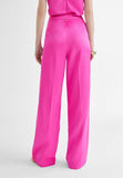 MS2414006-Fuchsia-Straight satin trousers