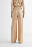 MS2414010-Gold-Straight iridescent trousers