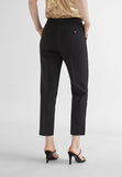 MS2414014-Black-Cropped trousers with slits